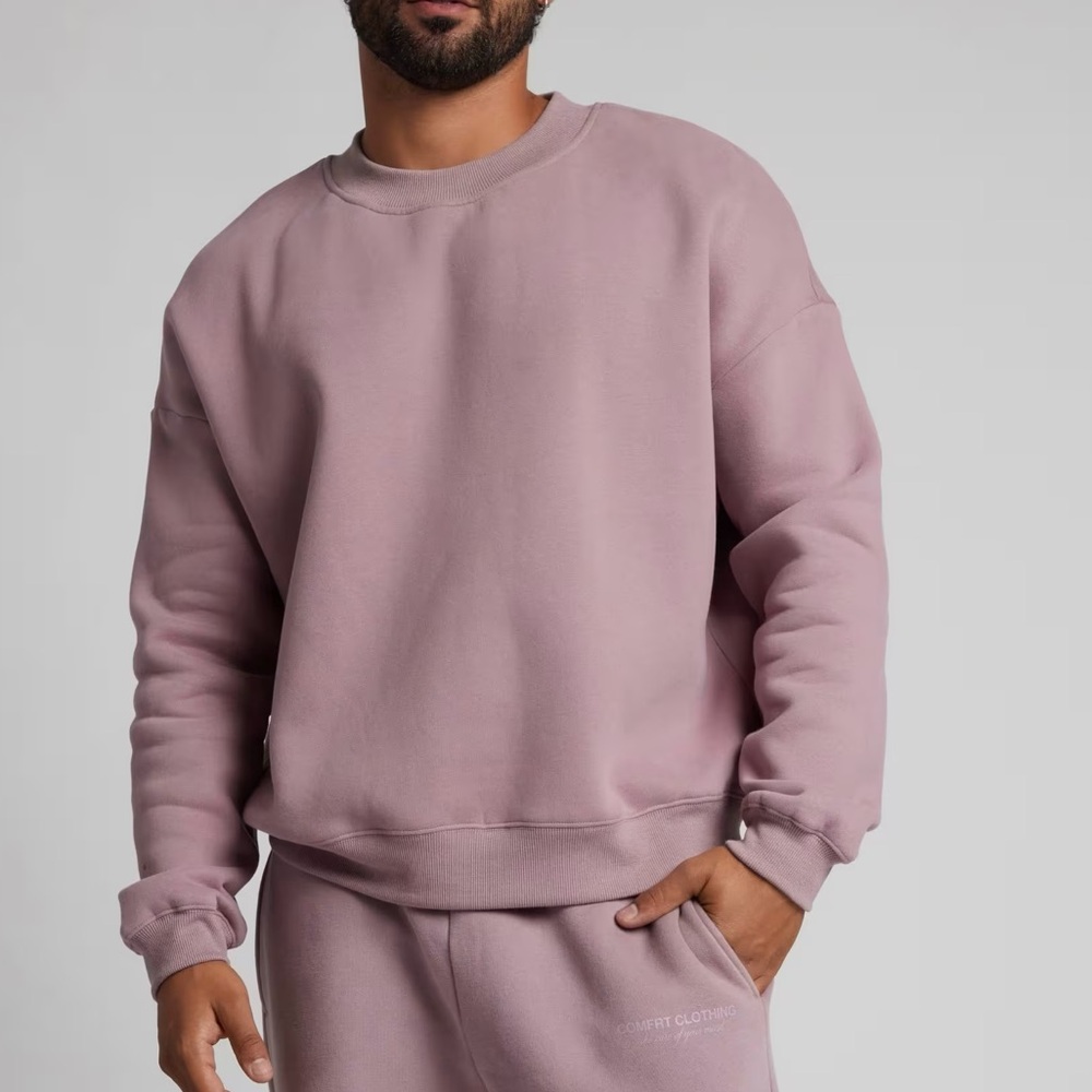 Basic Crop Crew COMFRT LARGE Orchid